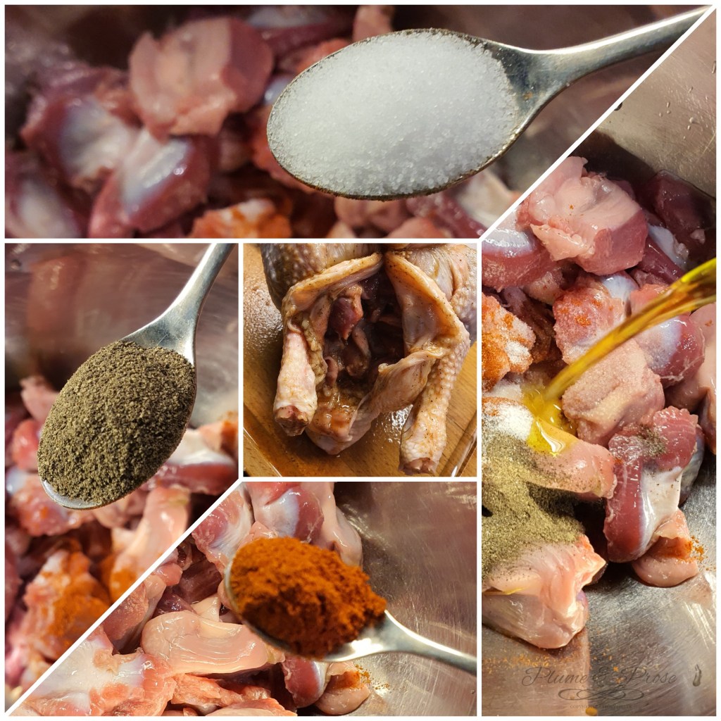 Préparation de la poule au pot