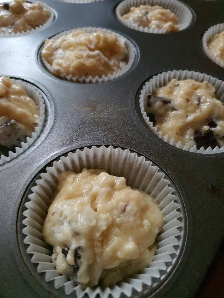 Préparation des muffins du turfu