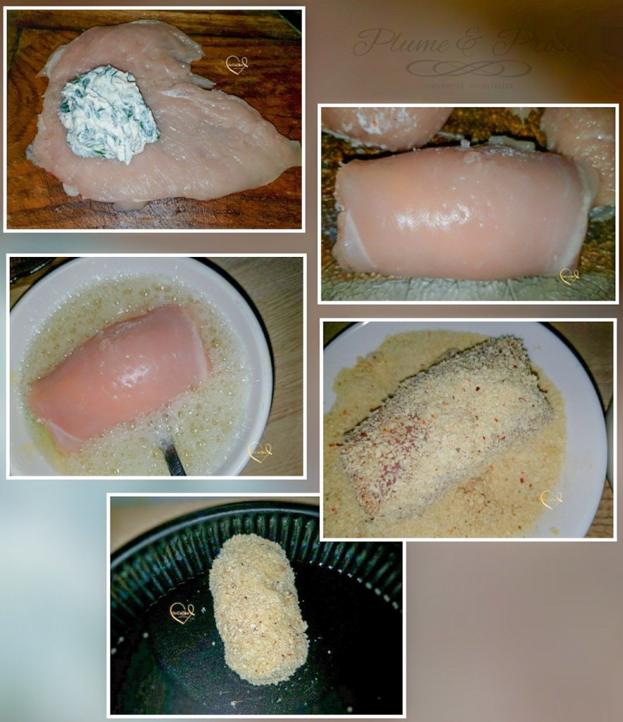 Préparation des "Chicken Rolls" Méditerranéen