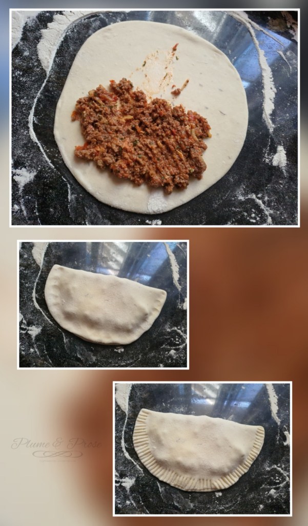 Préparation du "Flatbread" farci