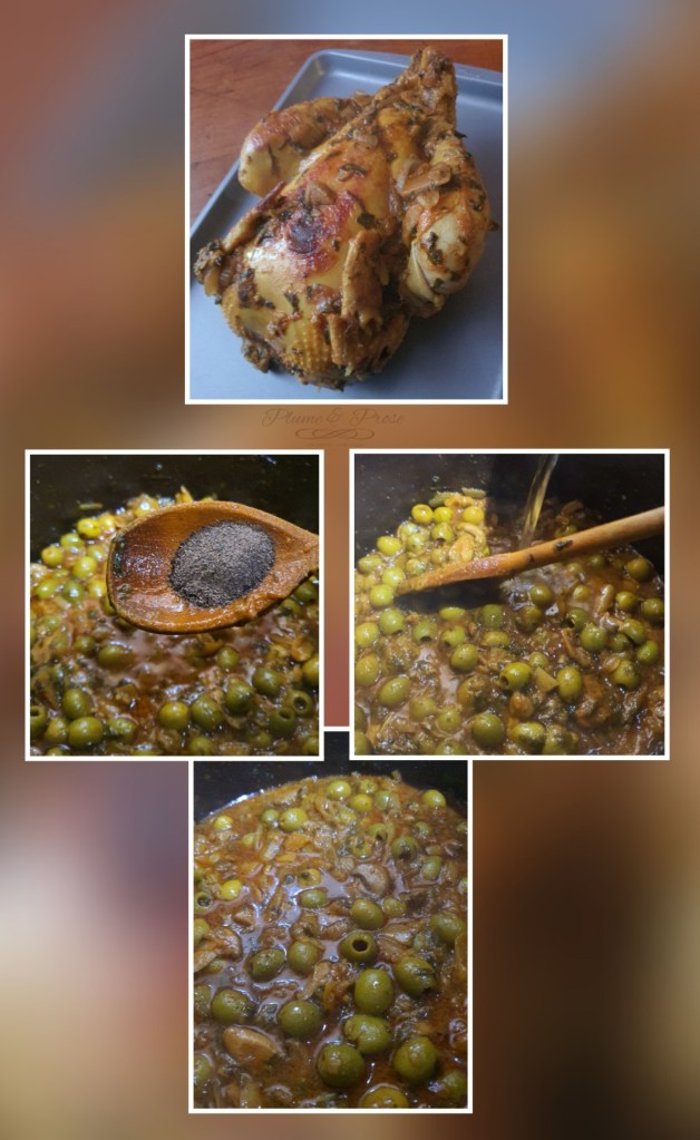 Rectifiez la sauce et faites dorer le poulet