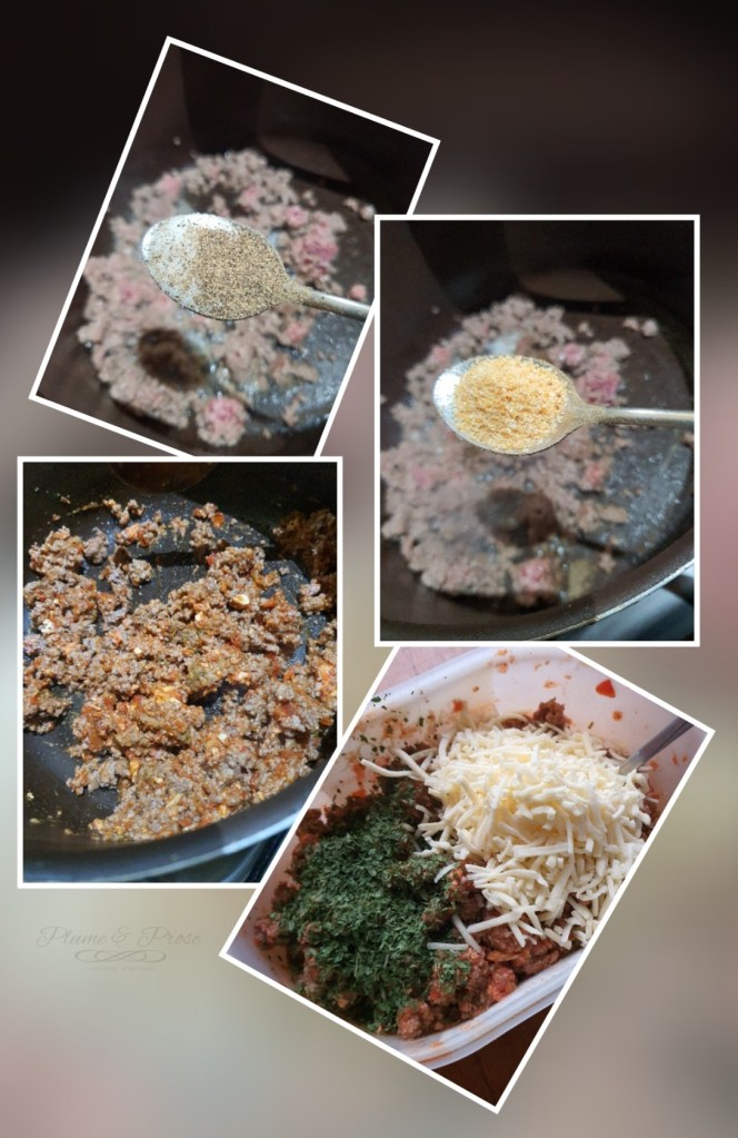 Préparation du "Flatbread" farci