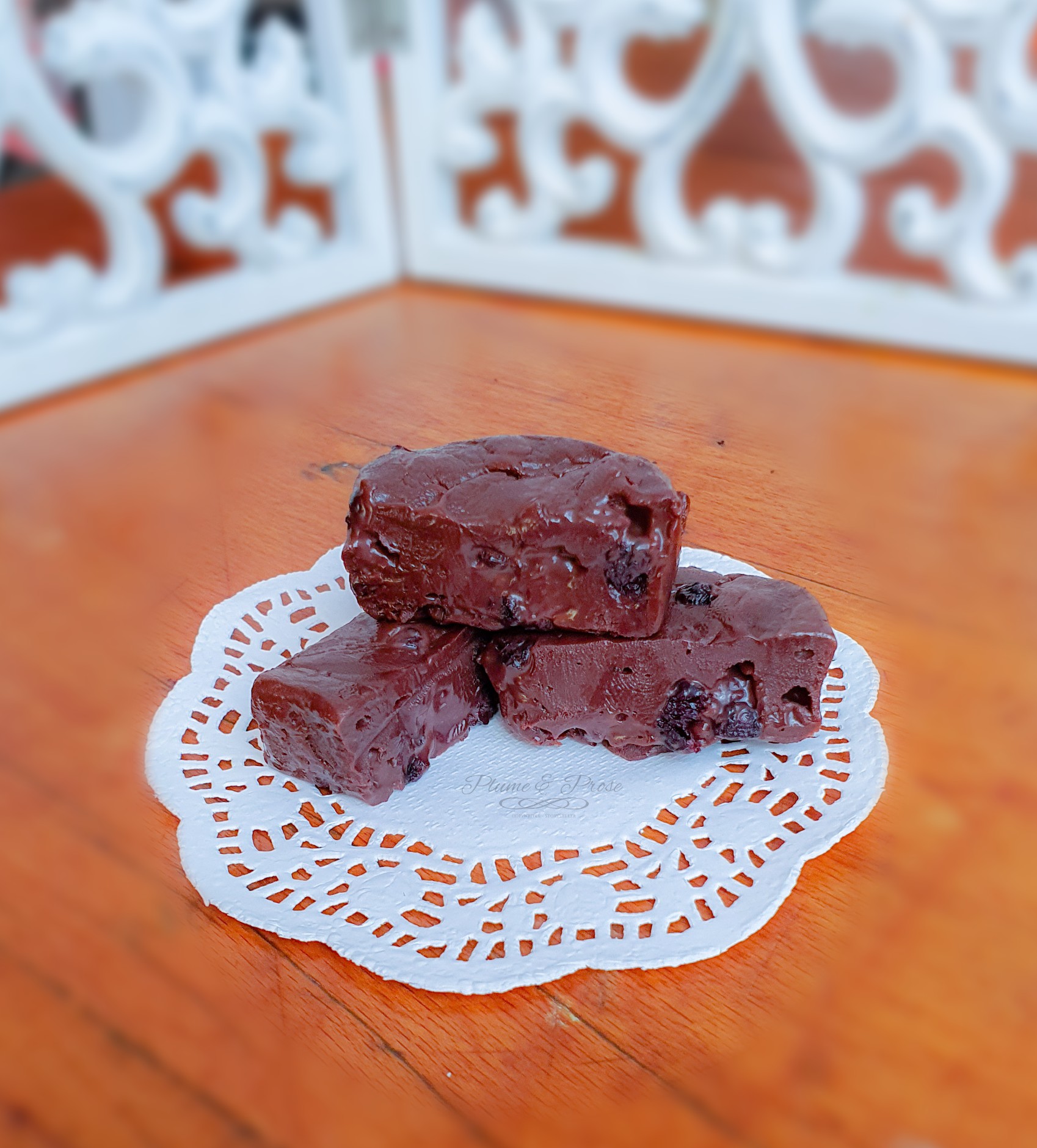 Fudge chocolat myrtilles