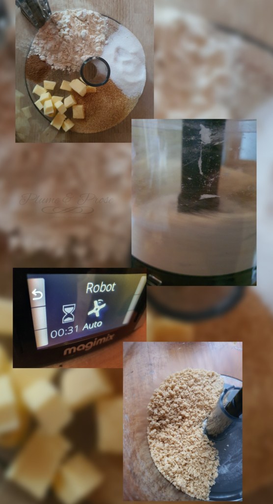 Préparation du crumble à muffins