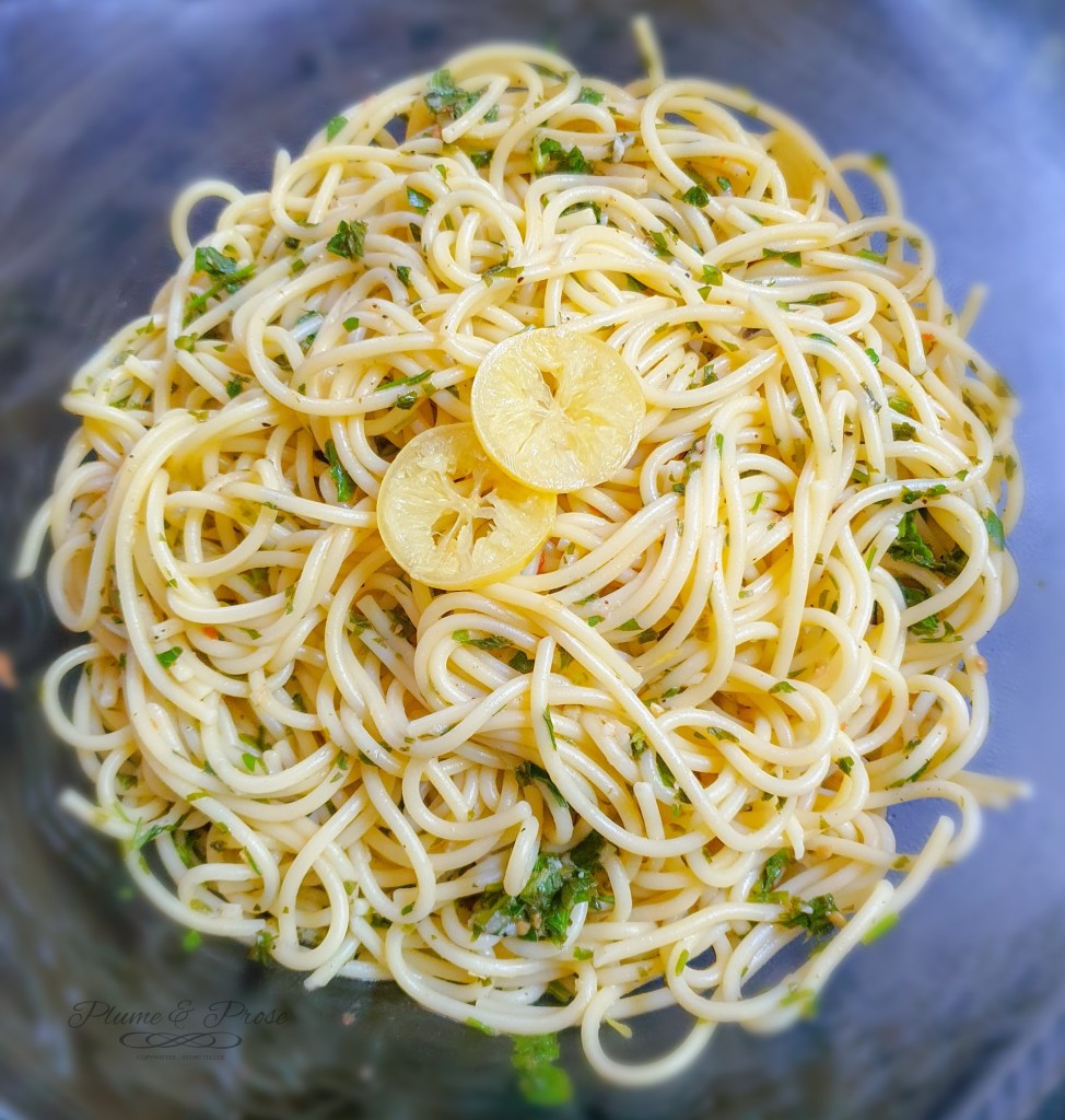 Spaghettis alla gremolata