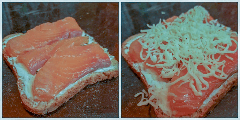 croque saumon