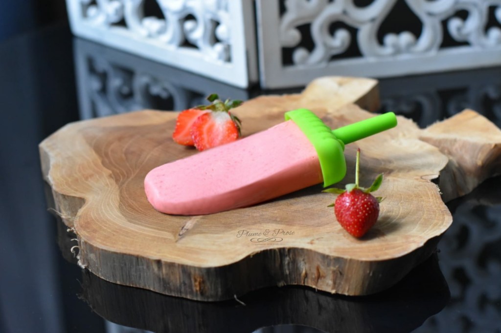 Glace maison à la fraise