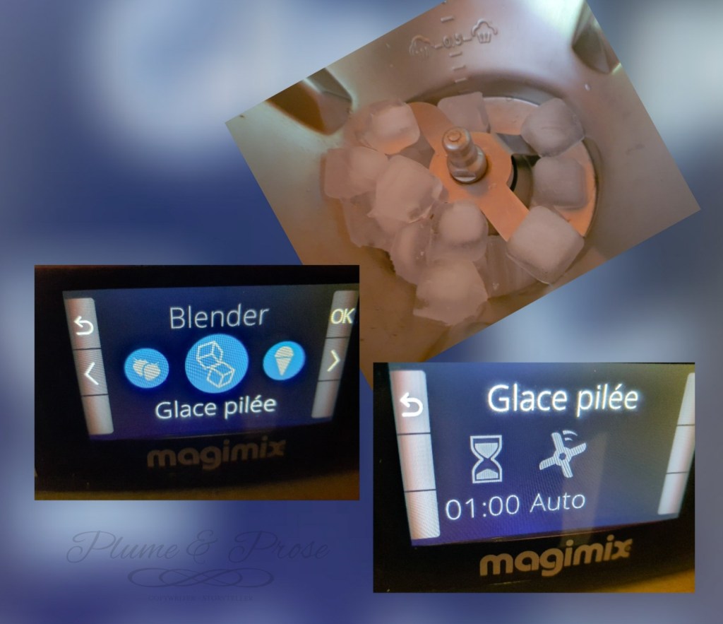 Préparation de la glace pilée