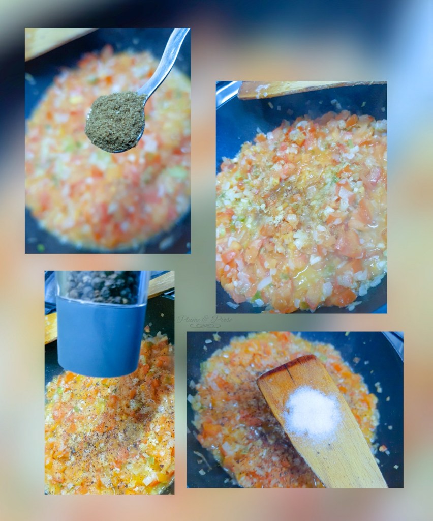 Préparation de la sauce colombienne "Hogao"
