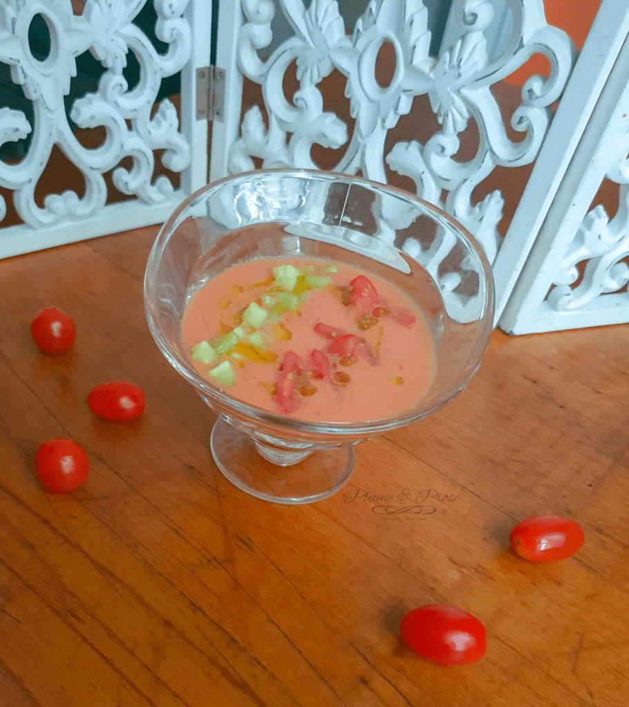 "Gazpacho" ou la soupe fraîche aux tomates et poivrons