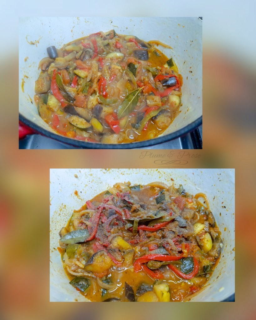 Préparation de la ratatouille traditionnelle