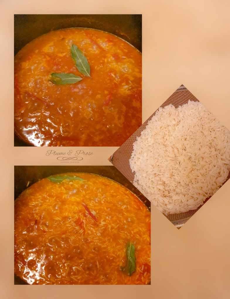 Préparation du riz pulao