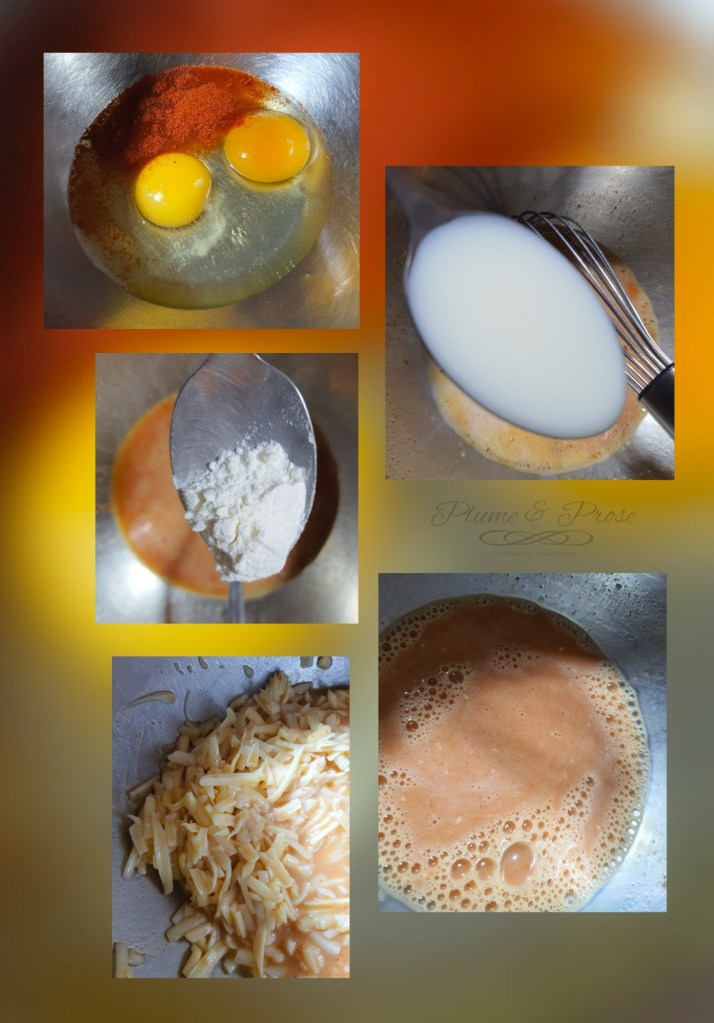 Préparation des croûtes au fromage
