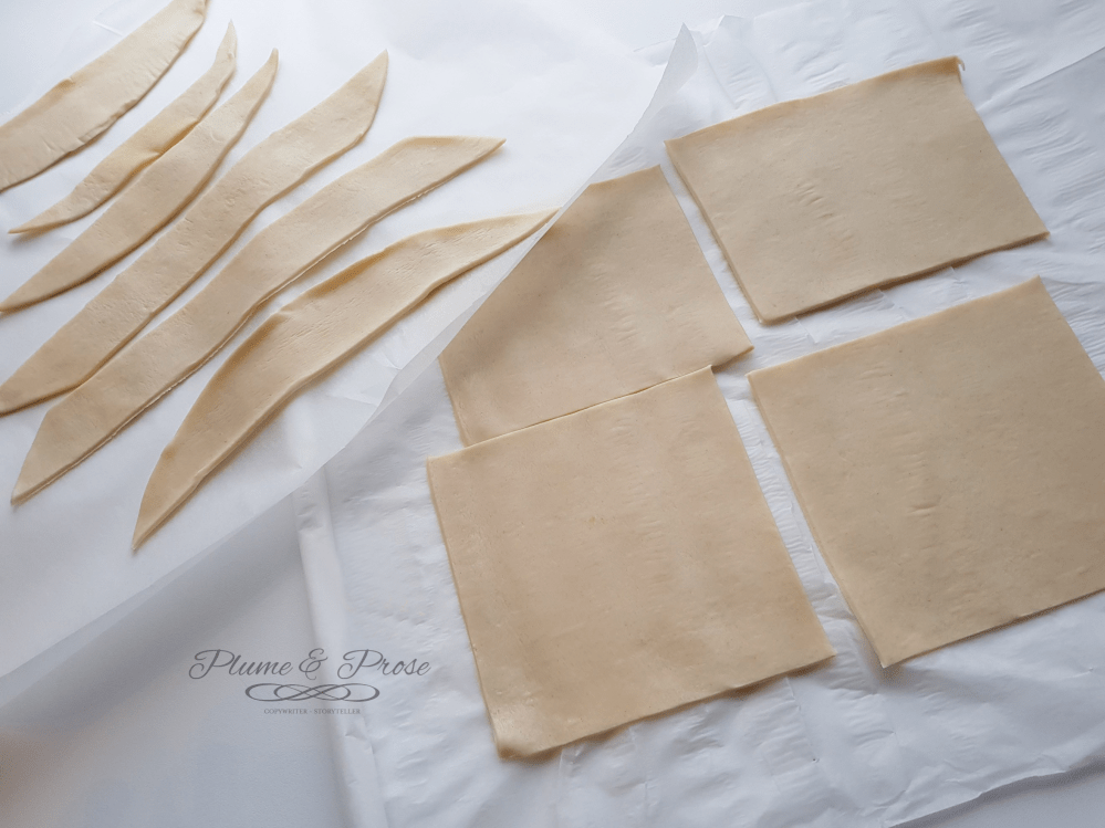 Préparation des tartelettes feuilletées à l'abricot
