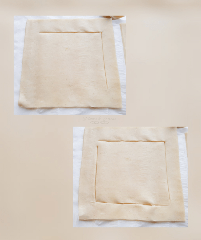 Préparation des tartelettes feuilletées à l'abricot
