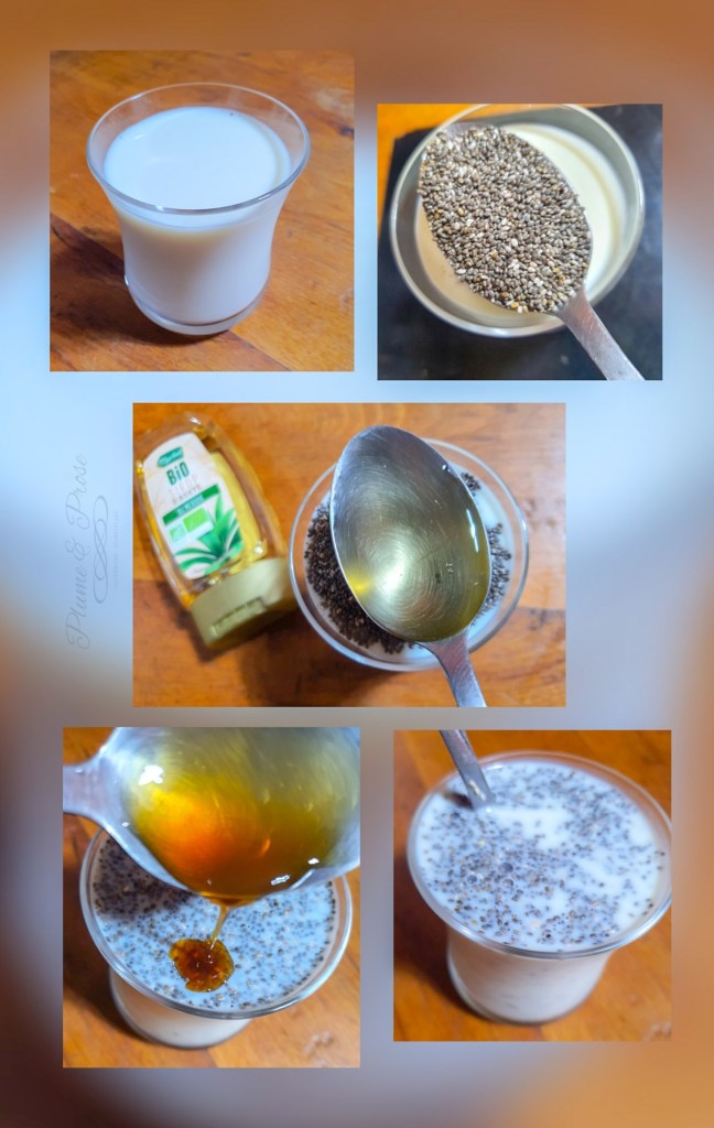 Préparation du Pudding de Chia