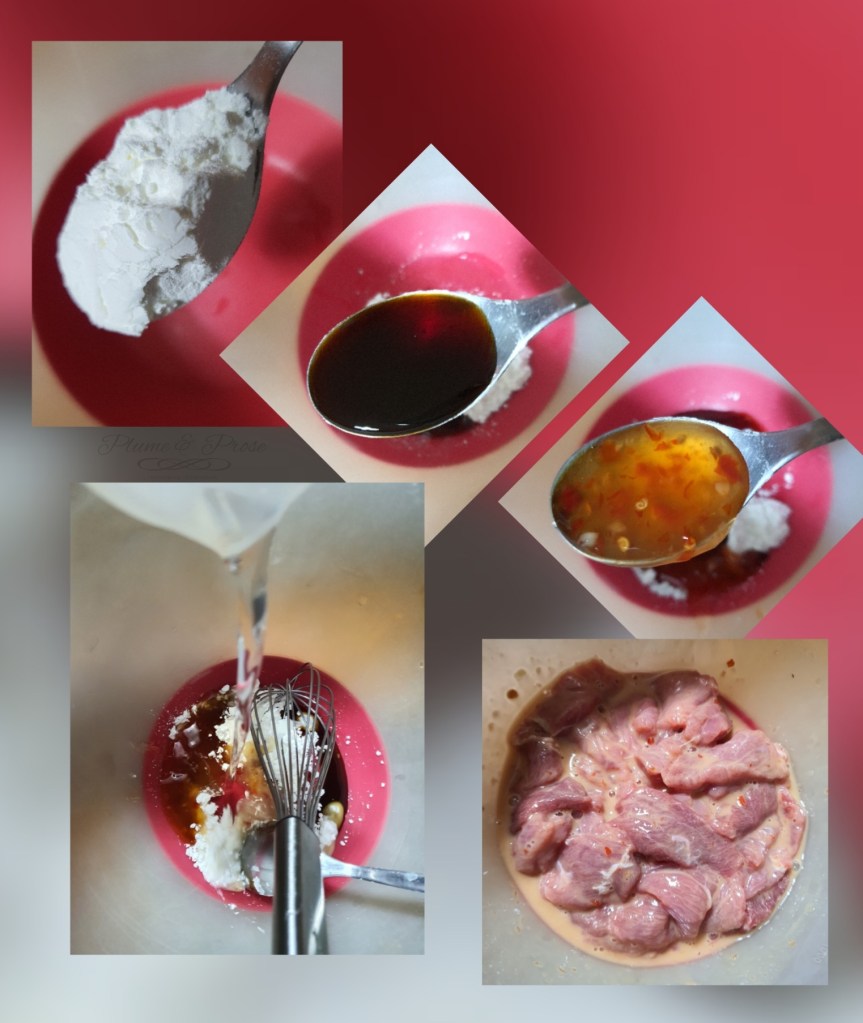 Préparation des "Noodle Stir Fry" ou les nouilles sautées de Singapour