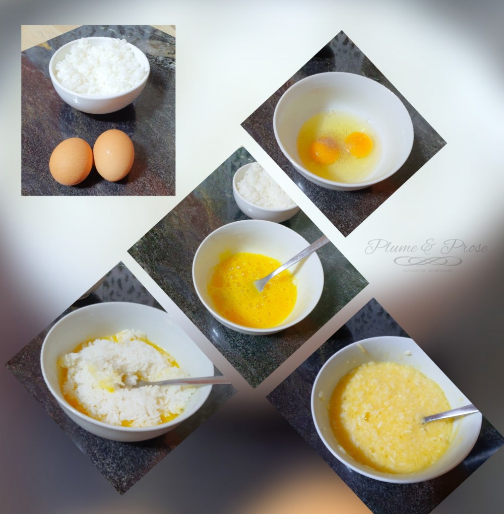 Préparation du riz frit aux oeufs Sud Coréen