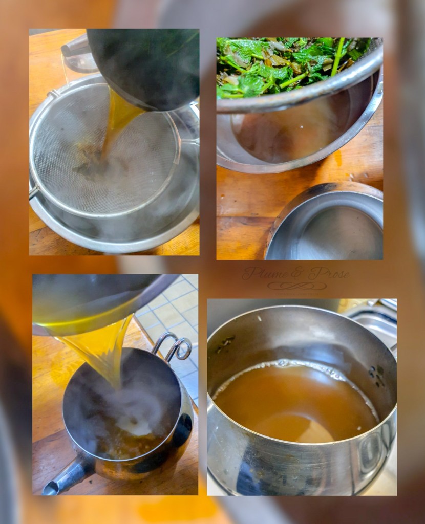 Préparation du thé à la menthe
