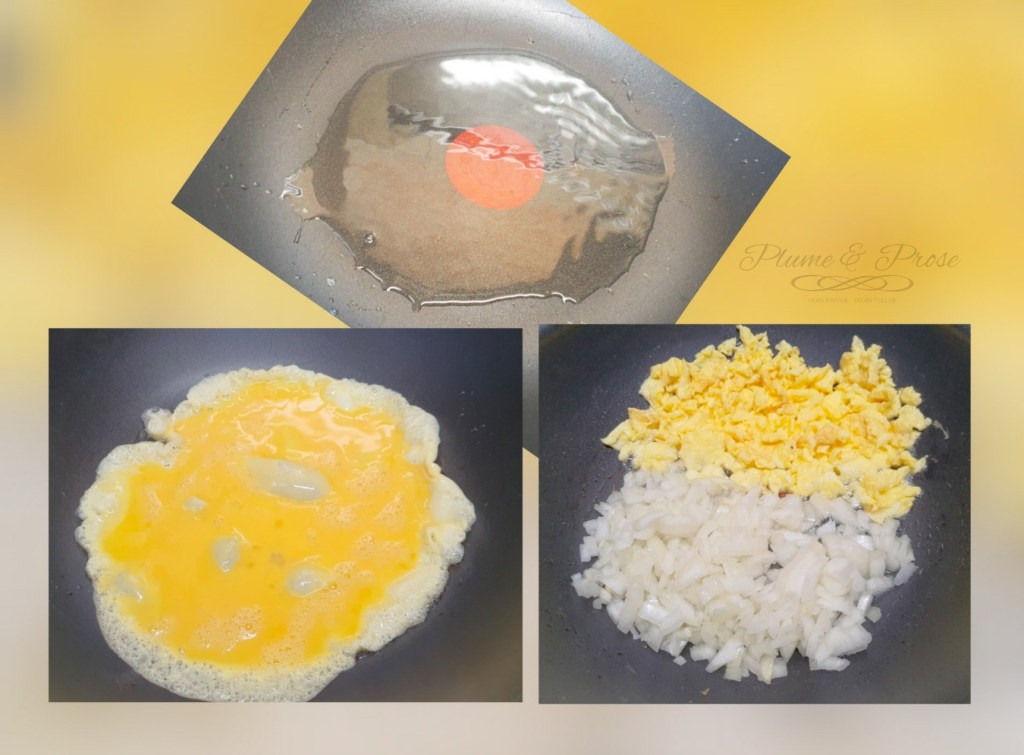 Préparation des "Noodle Stir Fry" ou les nouilles sautées de Singapour
