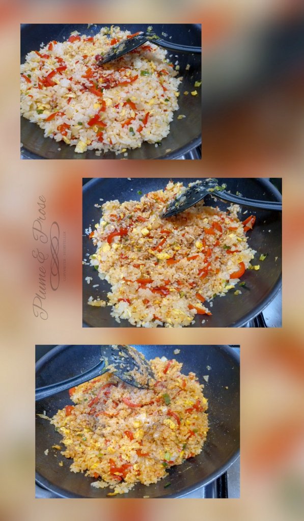 Préparation du "Nasi Goreng"