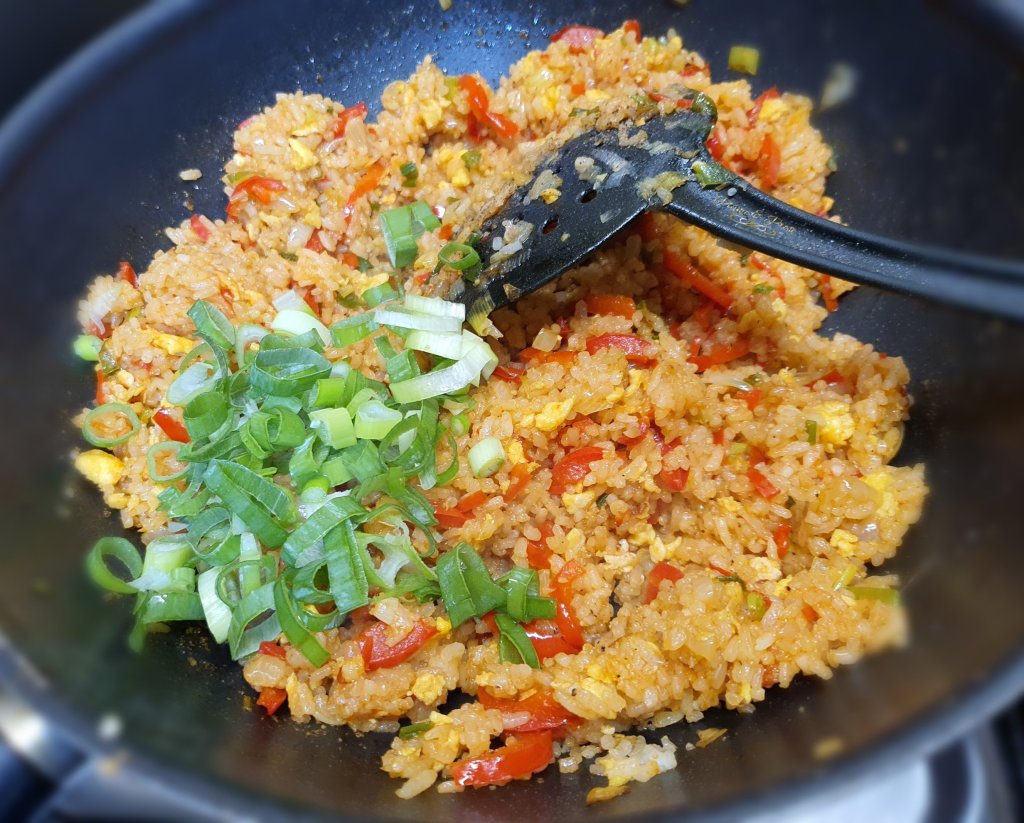 Préparation du "Nasi Goreng"