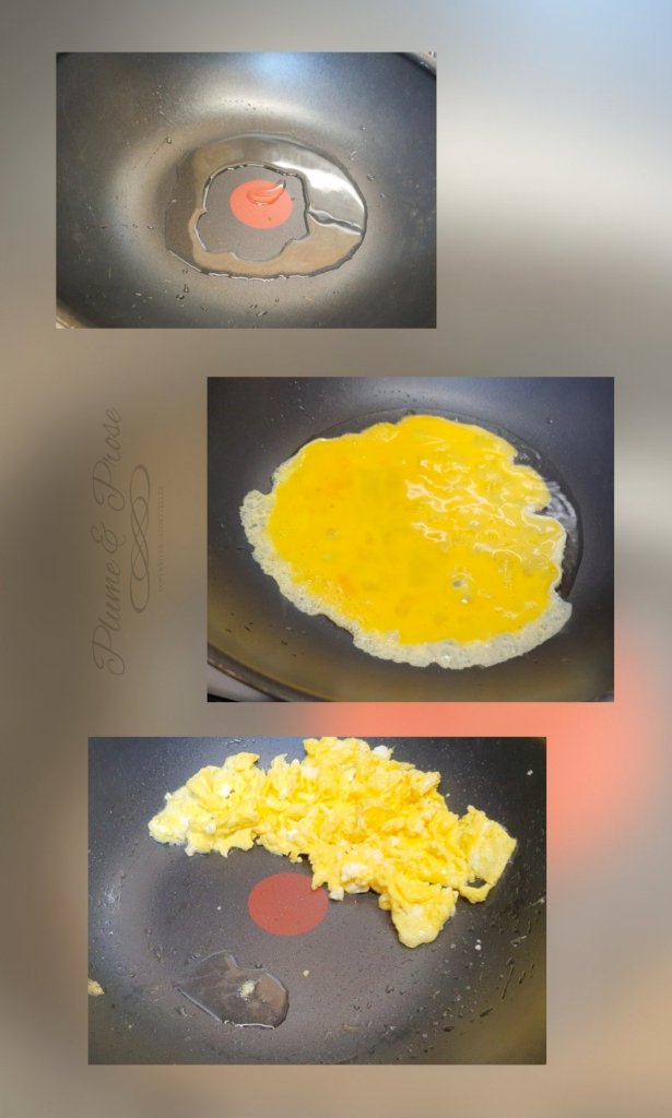 Préparation du "Nasi Goreng"