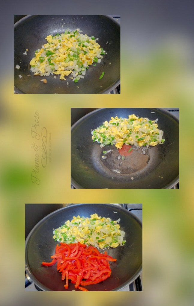 Préparation du "Nasi Goreng"
