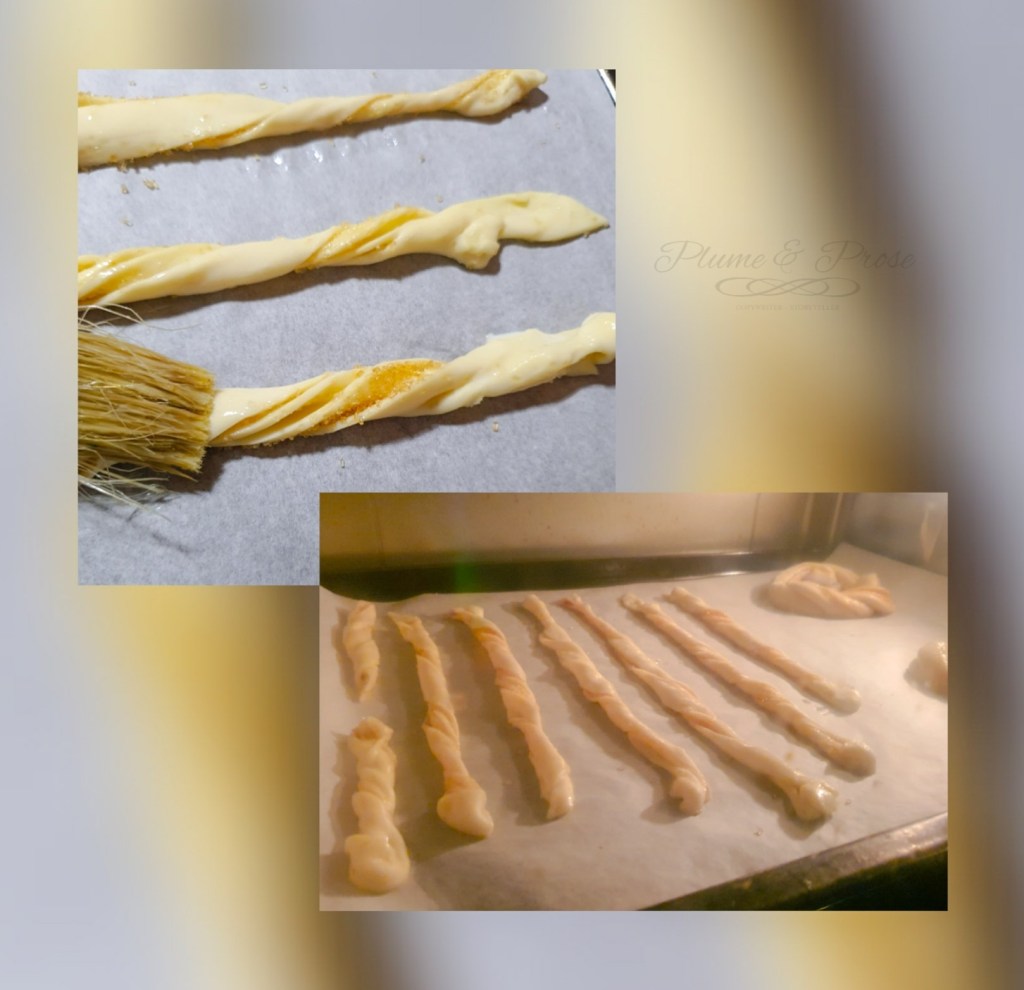 Préparation des torsades sucrées