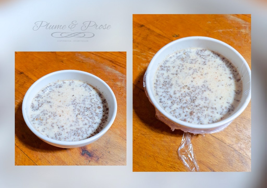 Préparation du "overnight porridge crunchy"