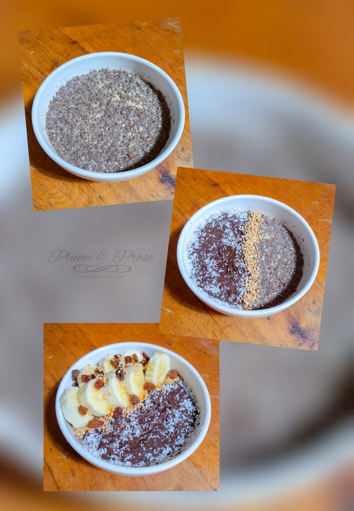Préparation du "overnight porridge crunchy"
