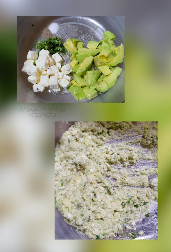 Préparation du tartare de saumon sur lit de crème d'avocat