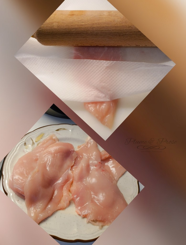 Préparation des escalopes à la milanaise