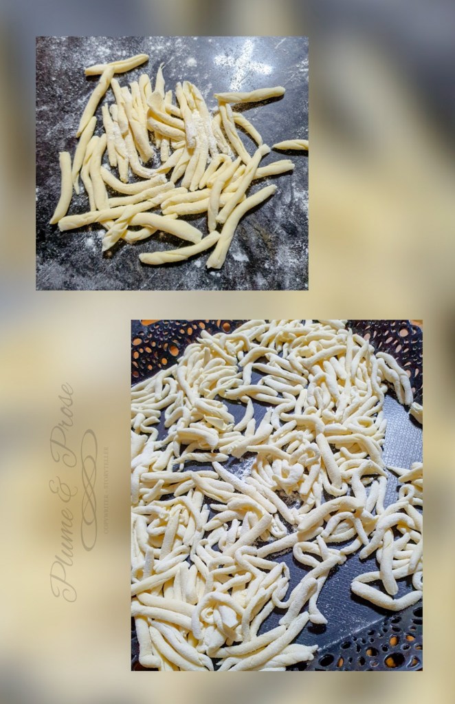 Préparation des strozzapreti