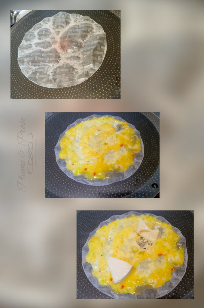 Préparation de la pizza populaire de la street food Vietnamienne