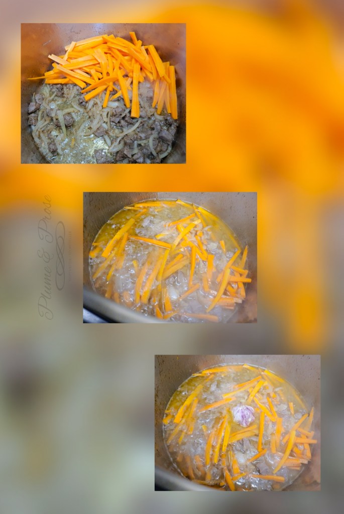 Préparation du plov traditionnel