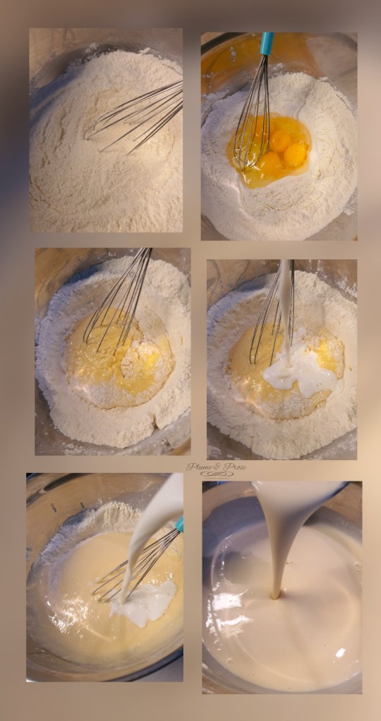 Préparation des crêpes de ma grand-mère