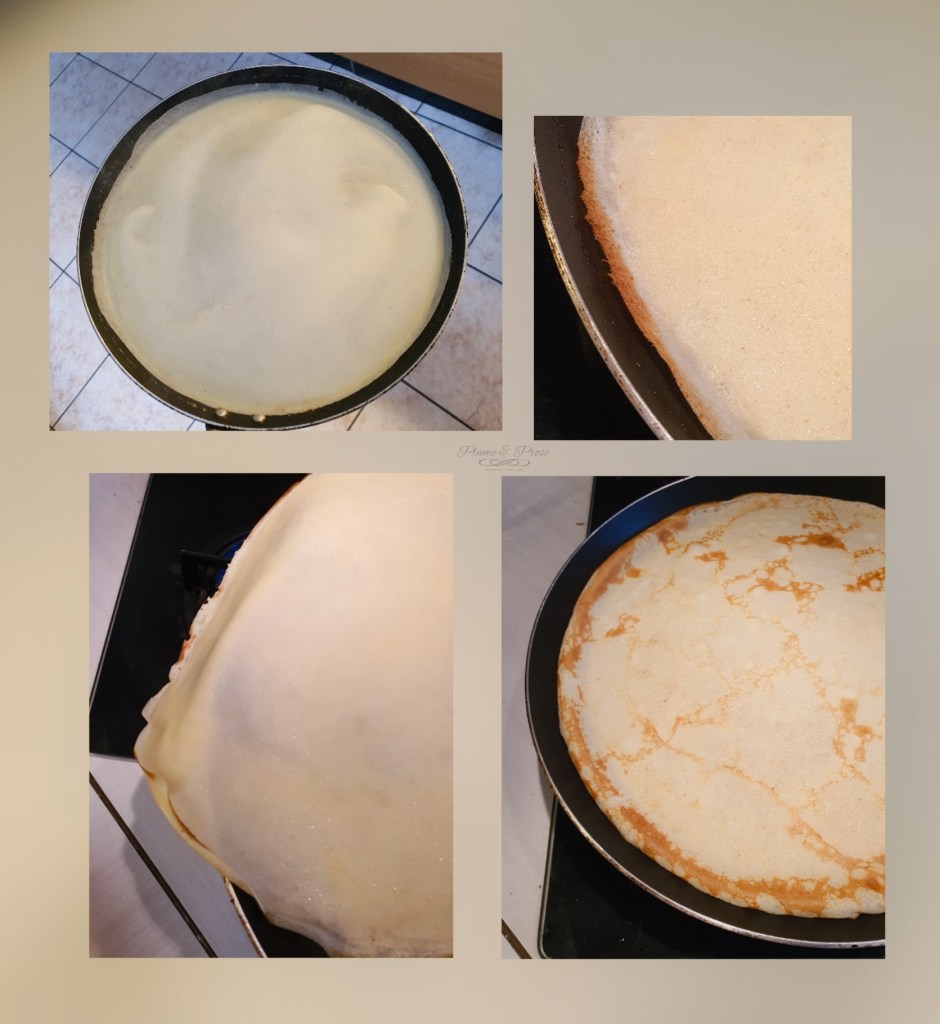 Préparation des crêpes de ma grand-mère