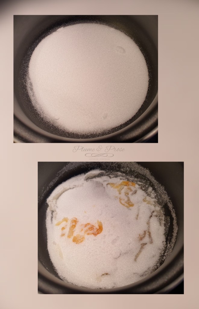 Préparation du caramel au beurre salé