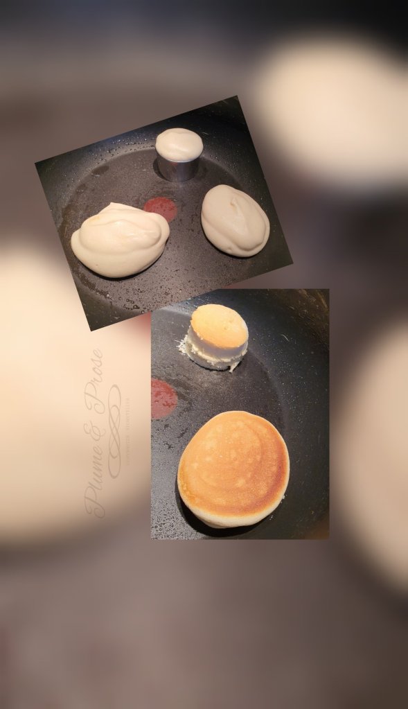 Préparation des Fluffy Pancakes