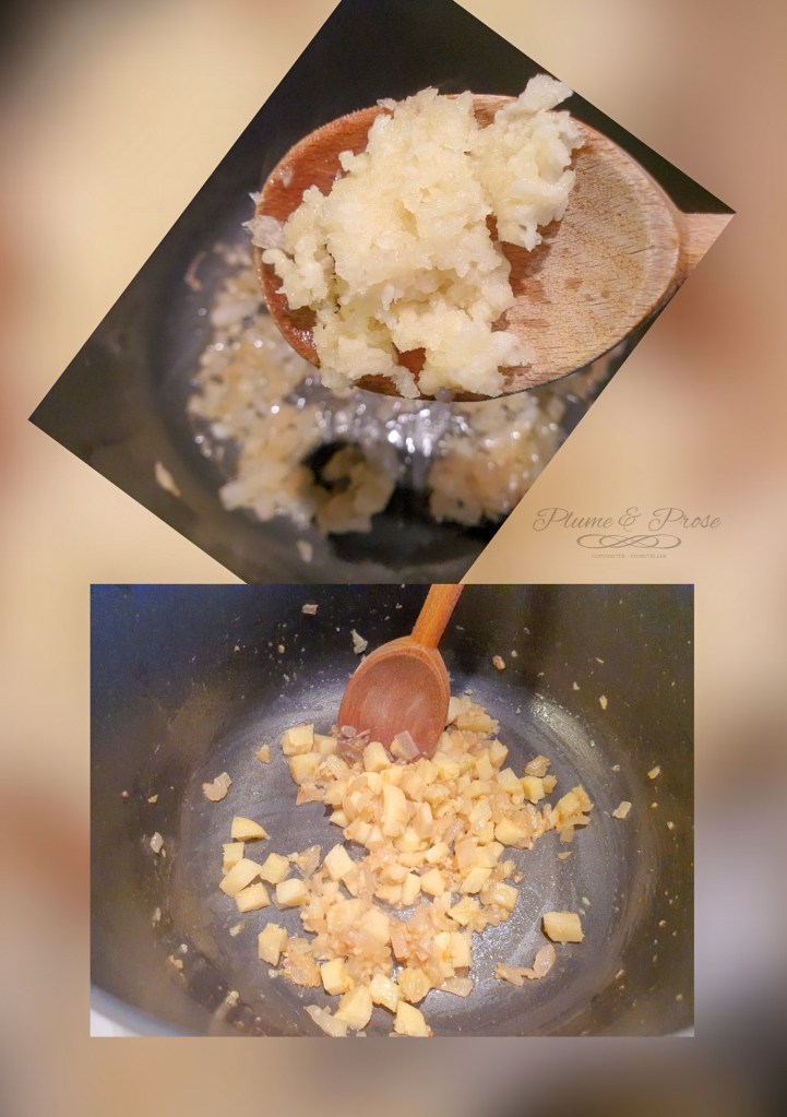 Préparation des pâtes aux artichauts et sardines