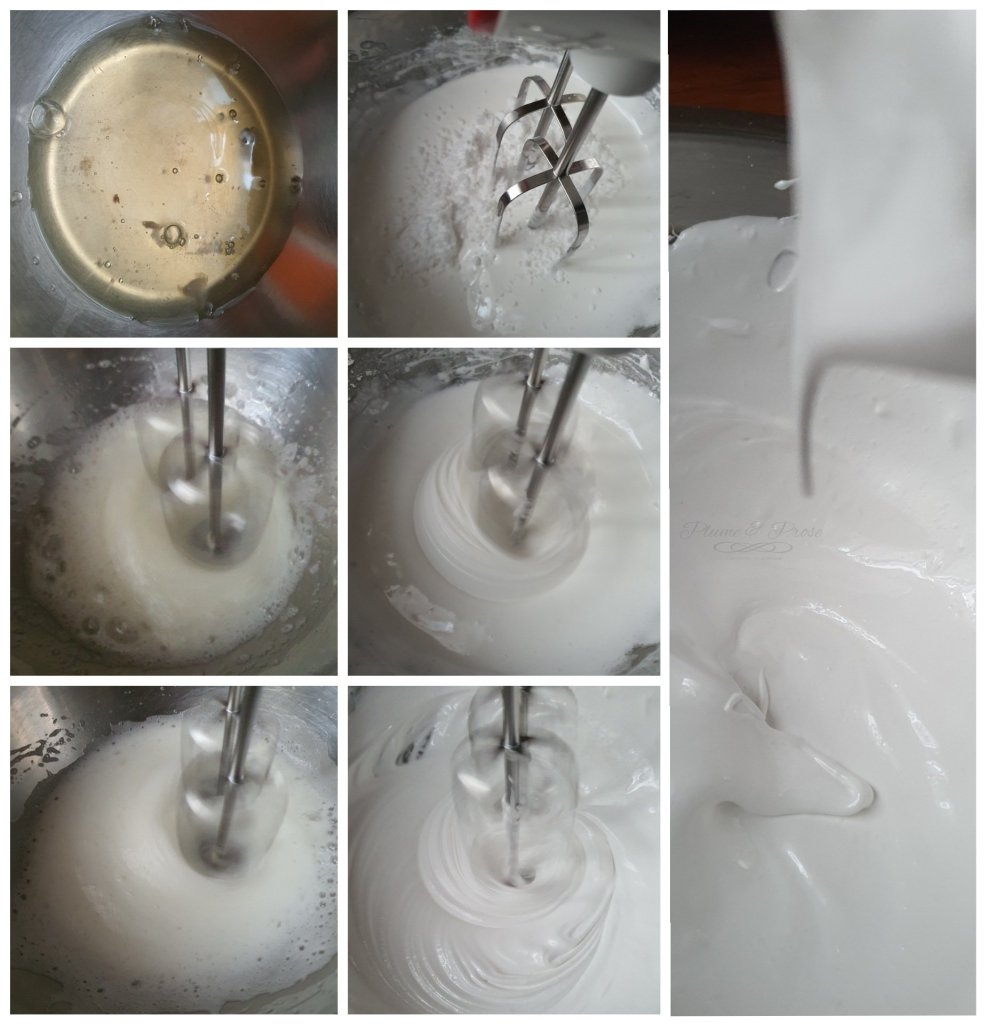 Préparation de la meringue française