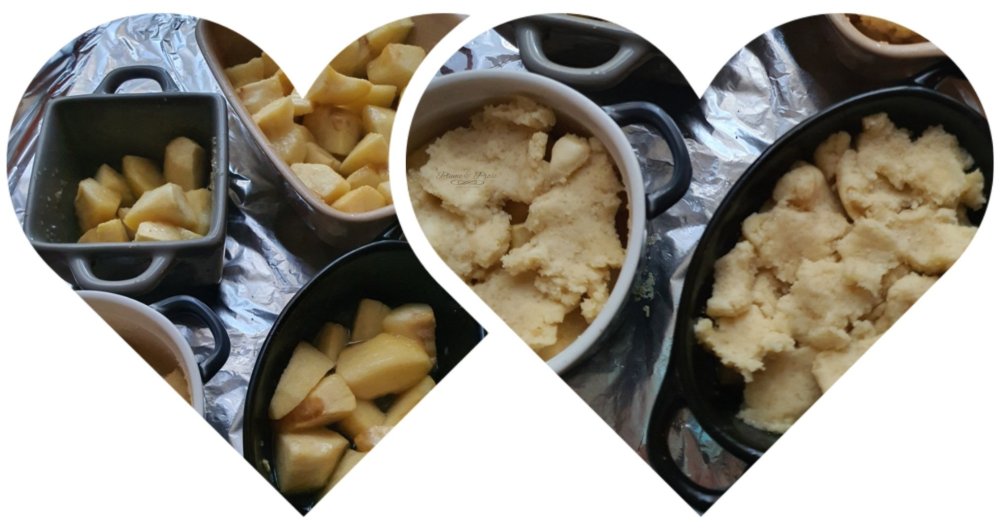 Préparation du Cobbler aux pommes