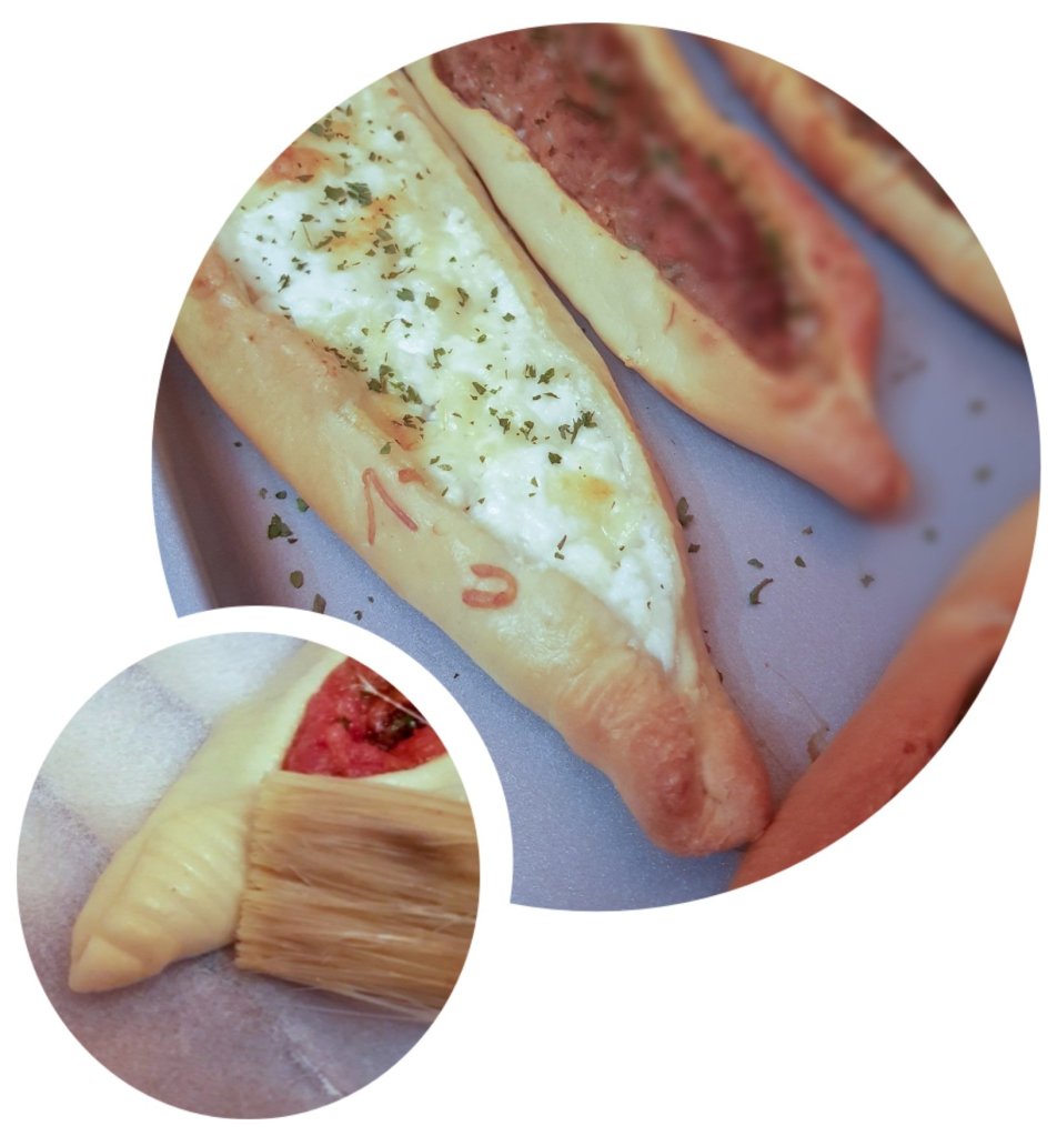 Préparation des pizza pide