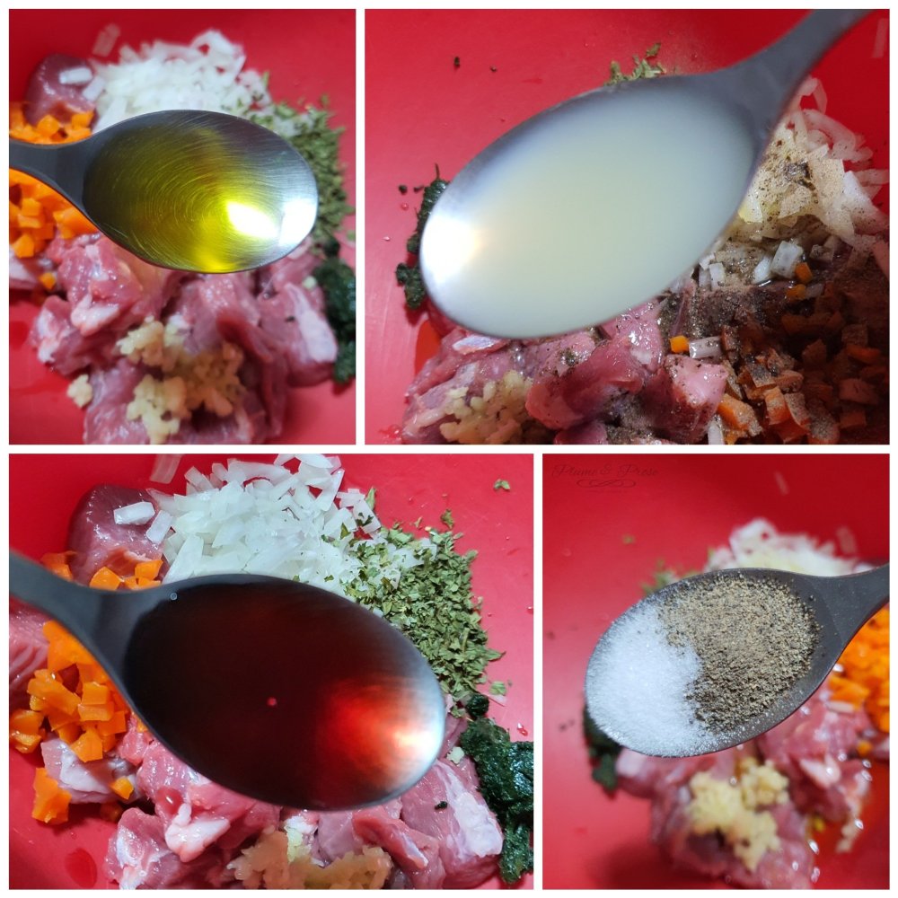 Préparation des shashlik
