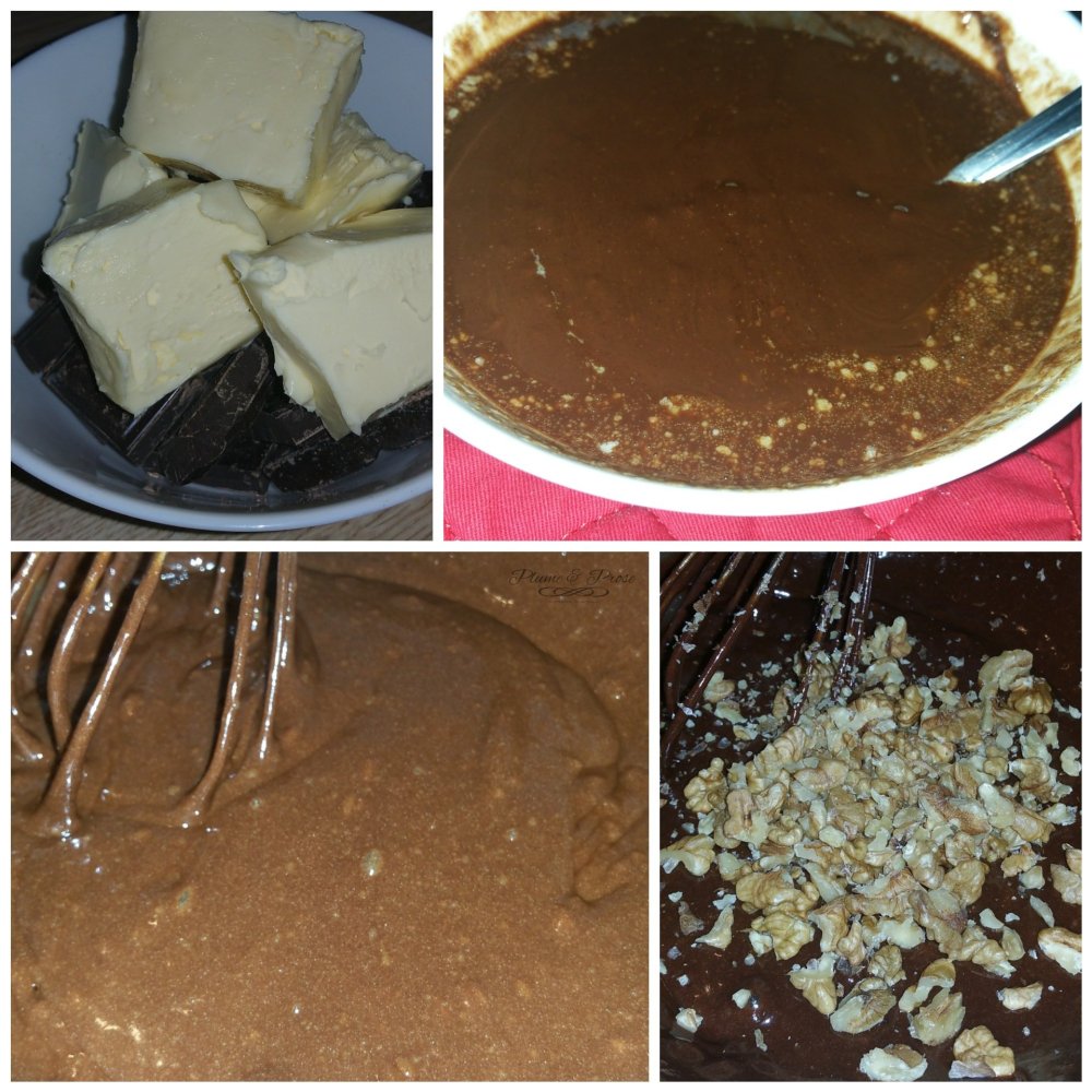 Préparation d'un brownie express