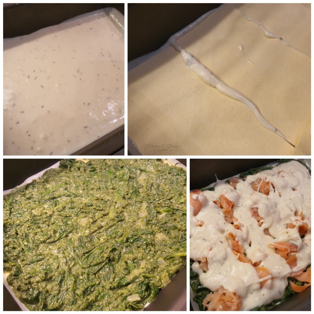 Préparation des lasagnes nordiques