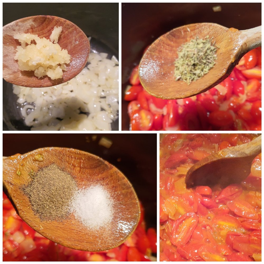 Préparation du velouté de tomate de Yotam Ottolenghi