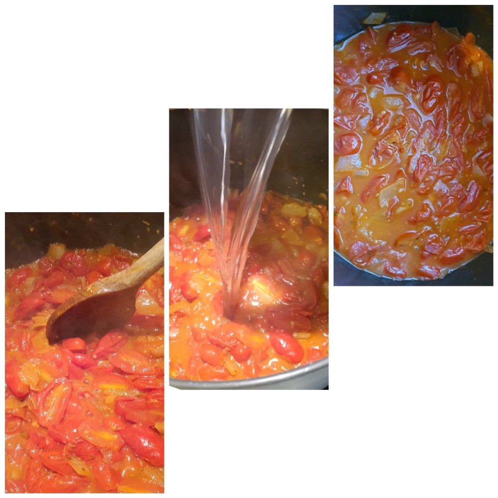 Préparation du velouté de tomate de Yotam Ottolenghi