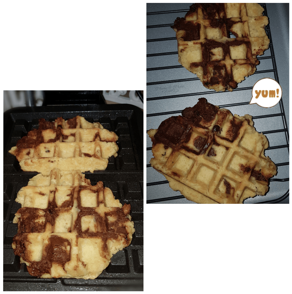 Préparation des cookie-gaufre